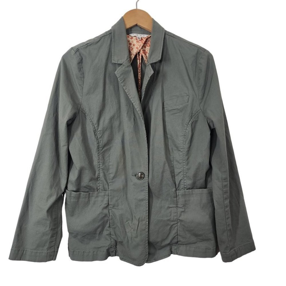 Cabi Green Army Button Women's Blazer L